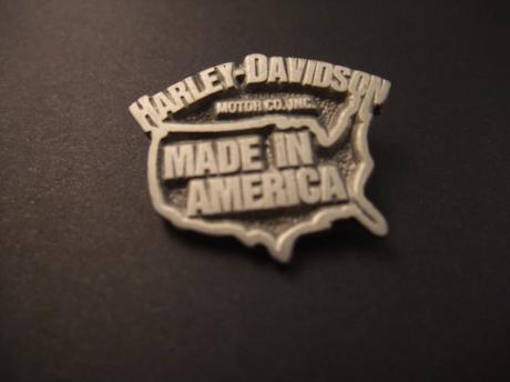 Harley-Davidson motor inc made in America zilverkleurig